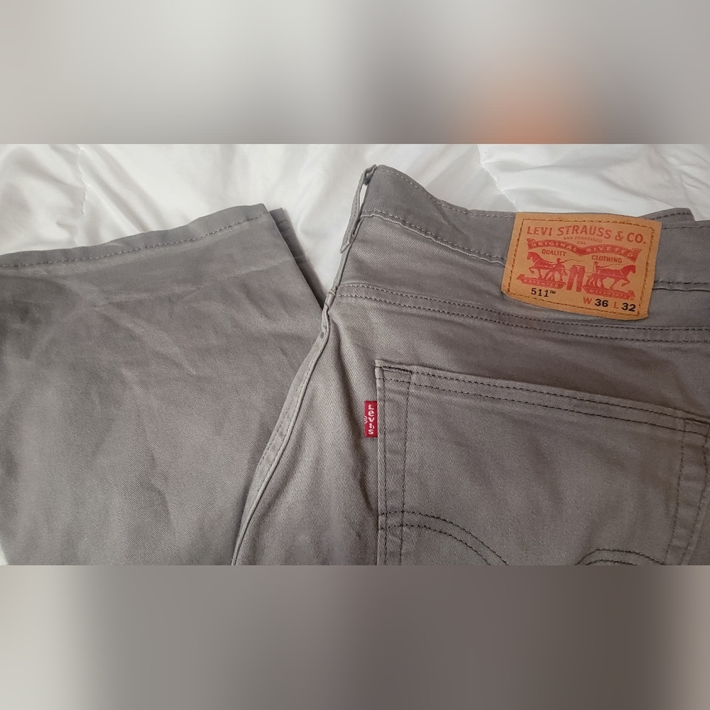 Levi's 511 Men Slim Fit, W36 L32, Steel Grey